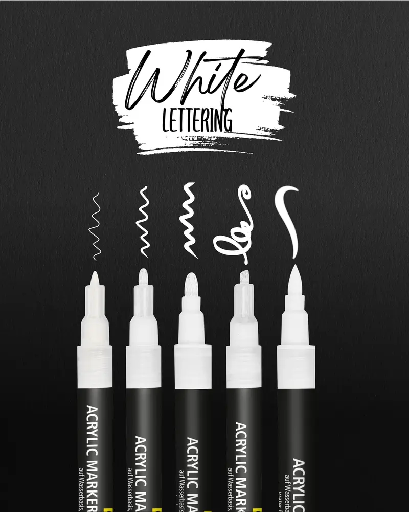 ONLINE White Lettering Set (18511)