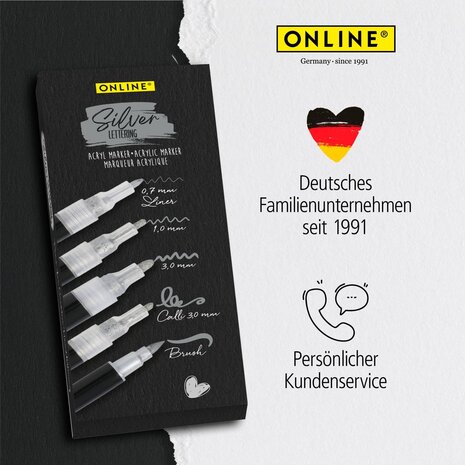 ONLINE Silver Lettering Set (18518) ONLINE Silver Lettering Set (18518)