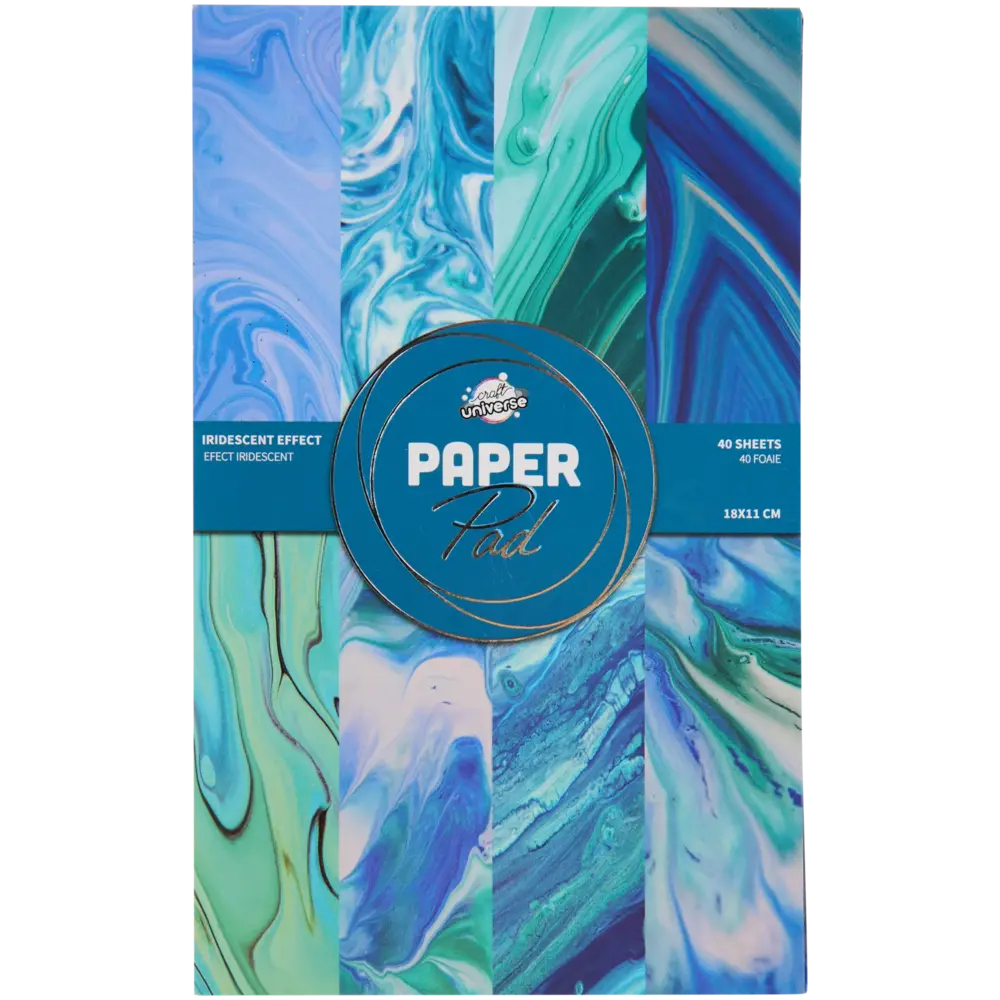 Craft Universe Iridescent Effect Teal Paper Pad (3220033)