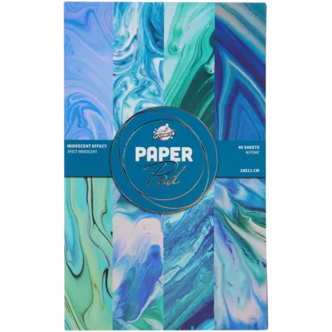 Craft Universe Iridescent Effect Teal Paper Pad (3220033)
