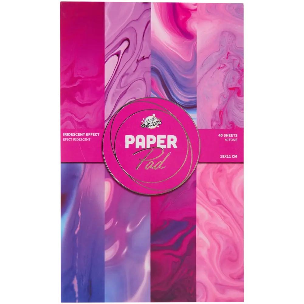 Craft Universe Iridescent Effect Roze Paper Pad (3220033)