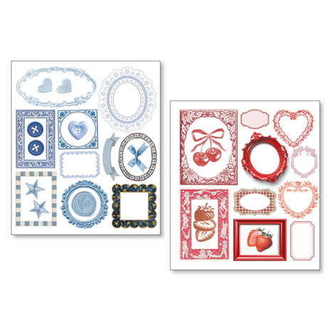 Ciao Bella Papercrafting Whisper Frames Mixed Media Stickers (MB010)
