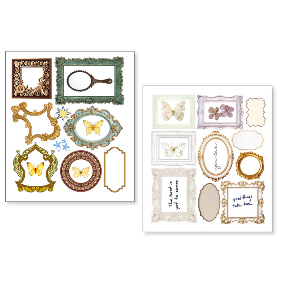 Ciao Bella Papercrafting PRE-ORDER Whisper Frames Mixed Media Stickers (MB010)