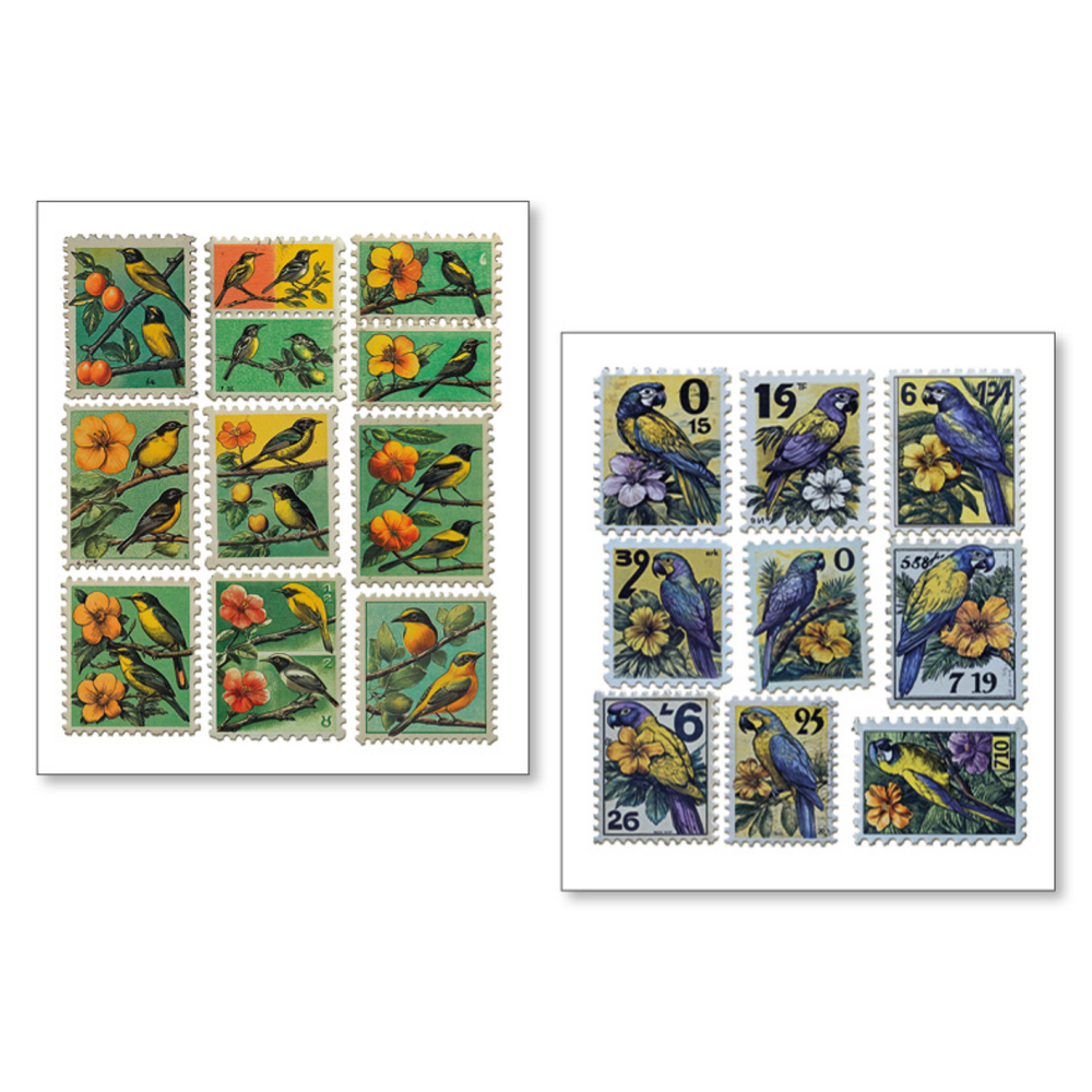 Ciao Bella Papercrafting Faraway Mail Mixed Media Stickers (MB009)