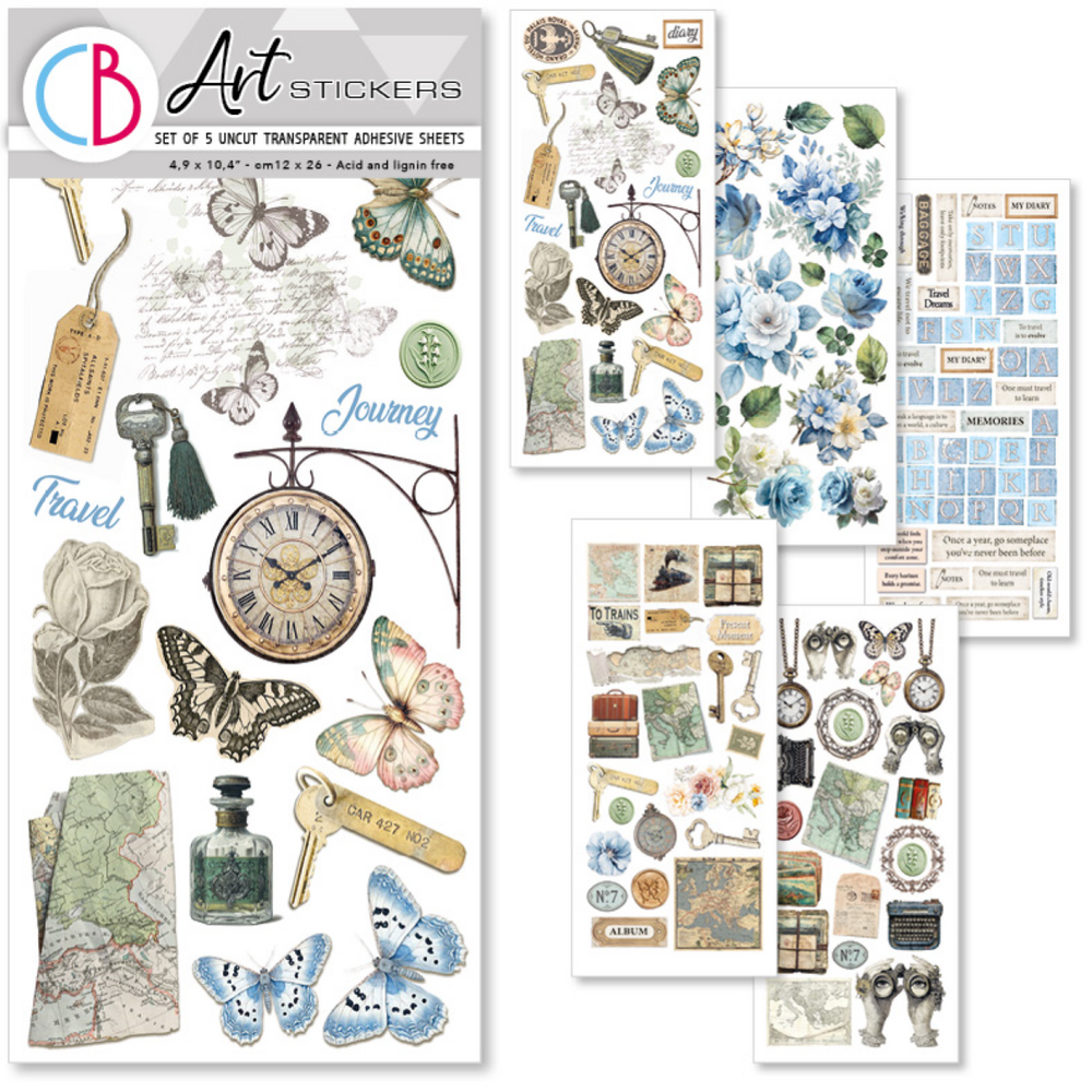 Ciao Bella Papercrafting PRE-ORDER Eastern Journey Art Stickers (CBI015)