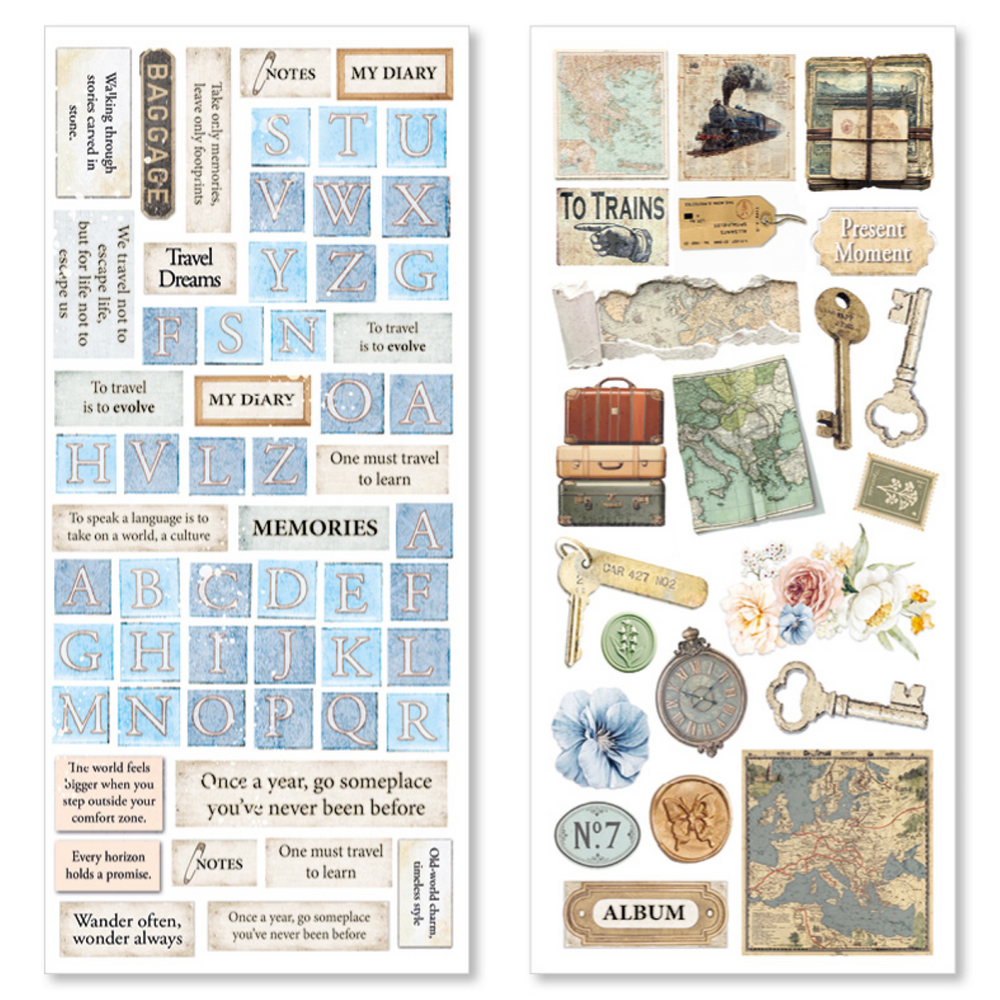 Ciao Bella Papercrafting PRE-ORDER Eastern Journey Art Stickers (CBI015)