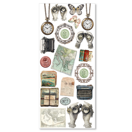 Ciao Bella Papercrafting PRE-ORDER Eastern Journey Art Stickers (CBI015)