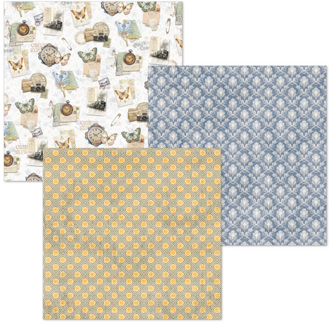 Ciao Bella Papercrafting Eastern Journey 6x6 Inch Deluxe Paper & Vellum Dual Pack (CBXQ009)