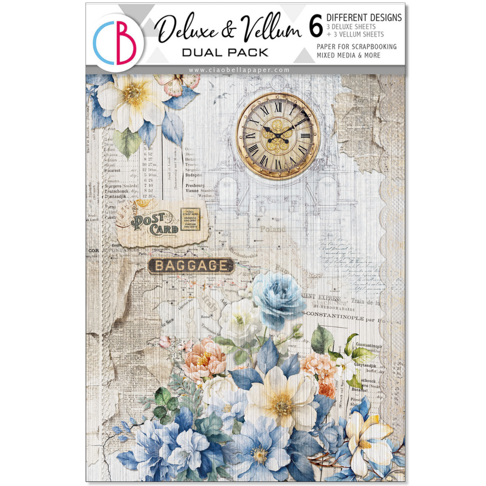 Ciao Bella Papercrafting Eastern Journey A4 Deluxe Paper & Vellum Dual Pack (CBX009)