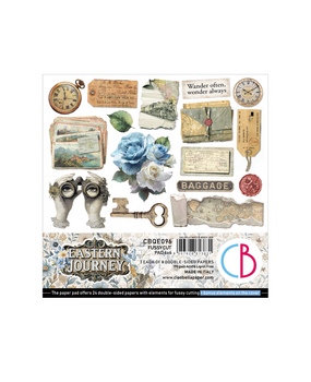 Ciao Bella Papercrafting Eastern Journey 6x6 Inch Paper Pad (CBQE096)