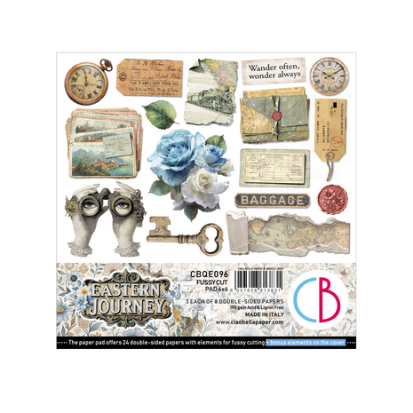 Ciao Bella Papercrafting Eastern Journey 6x6 Inch Paper Pad (CBQE096)