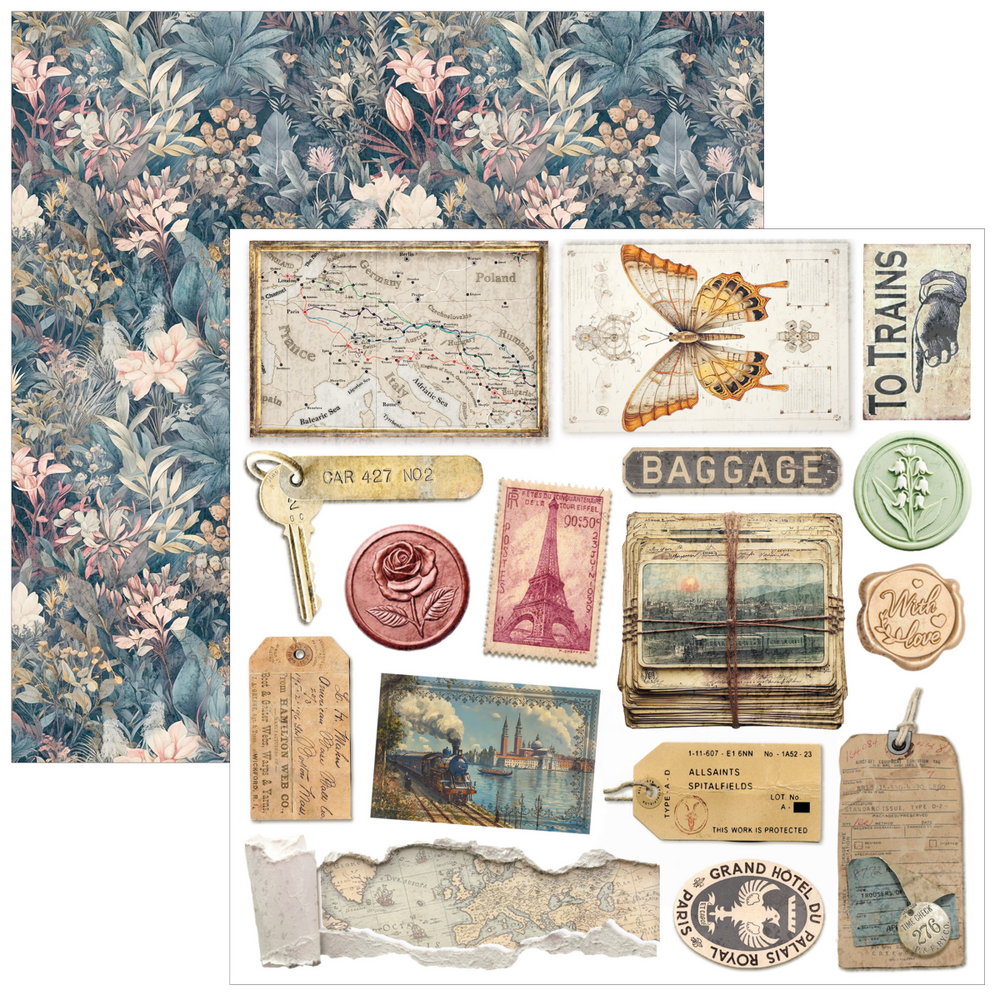 Ciao Bella Papercrafting Eastern Journey 6x6 Inch Paper Pad (CBQE096)