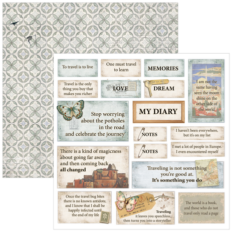 Ciao Bella Papercrafting Eastern Journey 6x6 Inch Paper Pad (CBQE096)