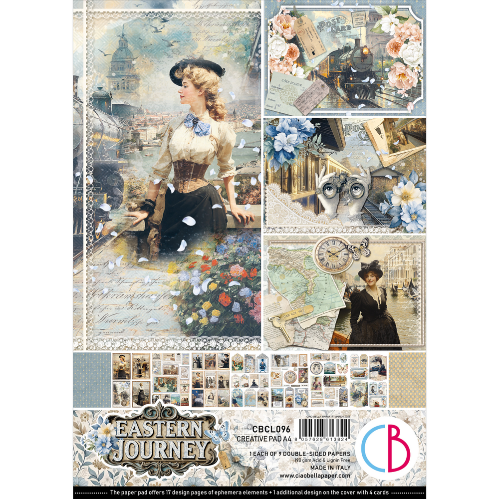 Ciao Bella Papercrafting PRE-ORDER Eastern Journey A4 Creative Pad (CBCL096)