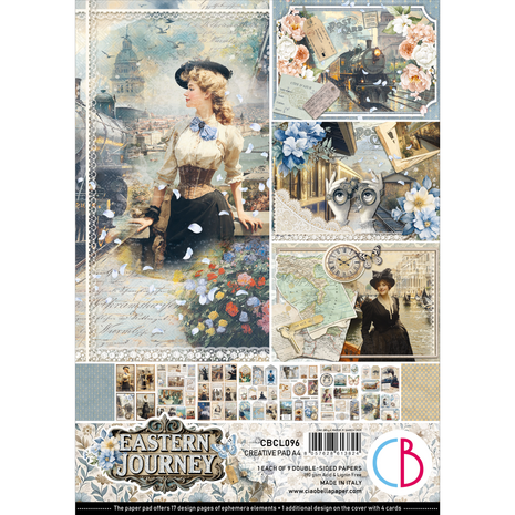 Ciao Bella Papercrafting PRE-ORDER Eastern Journey A4 Creative Pad (CBCL096)