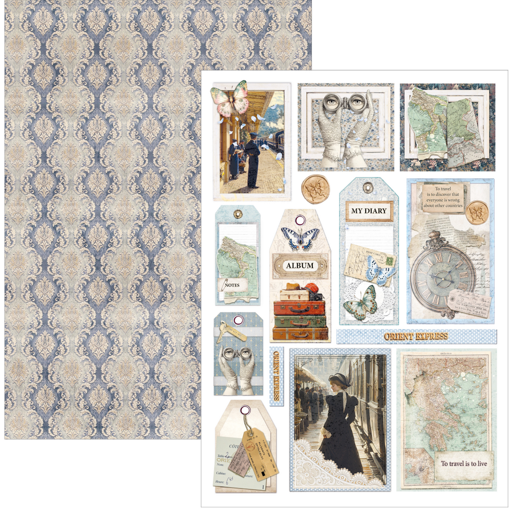 Ciao Bella Papercrafting PRE-ORDER Eastern Journey A4 Creative Pad (CBCL096)