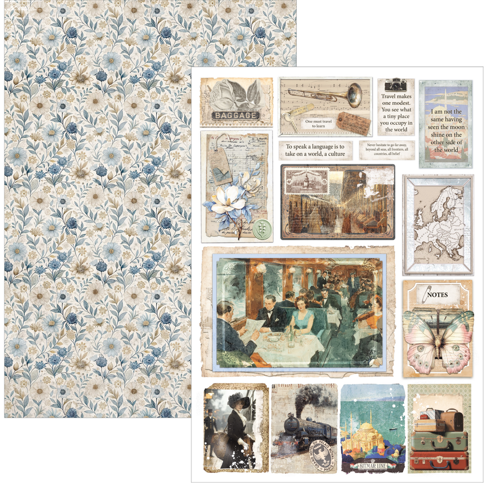 Ciao Bella Papercrafting Eastern Journey A4 Creative Pad (CBCL096)