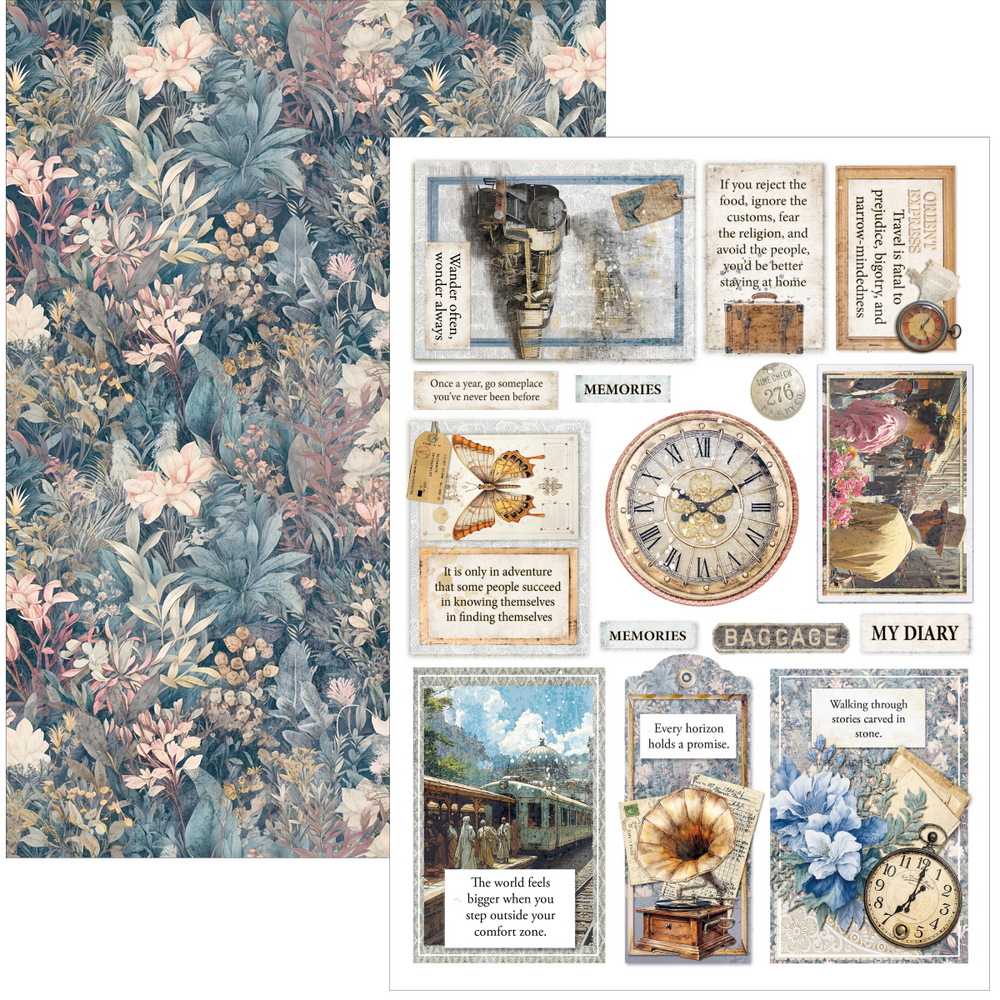 Ciao Bella Papercrafting PRE-ORDER Eastern Journey A4 Creative Pad (CBCL096)