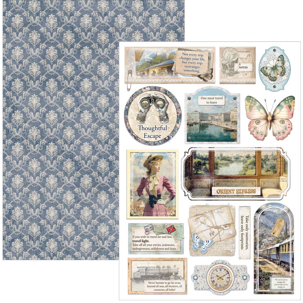 Ciao Bella Papercrafting Eastern Journey A4 Creative Pad (CBCL096)