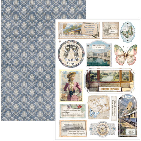 Ciao Bella Papercrafting PRE-ORDER Eastern Journey A4 Creative Pad (CBCL096)