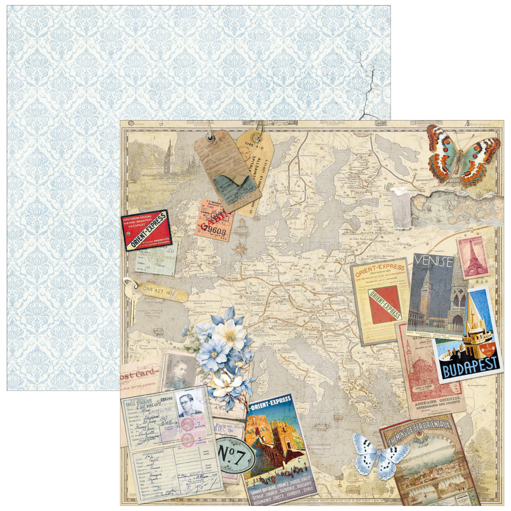 Ciao Bella Papercrafting Eastern Journey 8x8 Inch Paper Pad (CBH096)