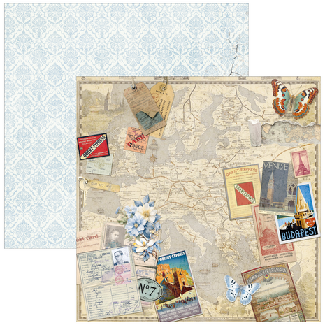 Ciao Bella Papercrafting Eastern Journey 8x8 Inch Paper Pad (CBH096)