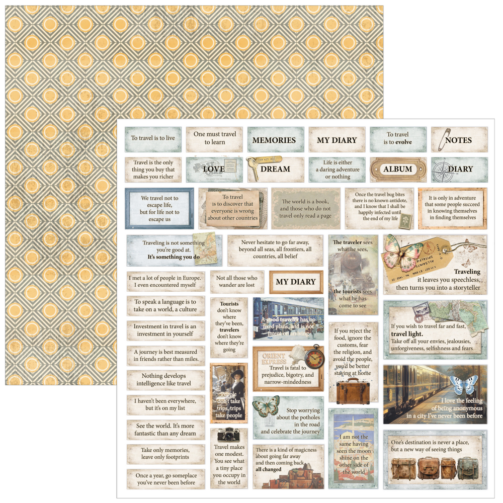 Ciao Bella Papercrafting Eastern Journey 8x8 Inch Paper Pad (CBH096)