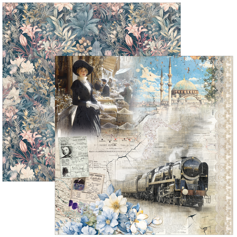 Ciao Bella Papercrafting Eastern Journey 8x8 Inch Paper Pad (CBH096)