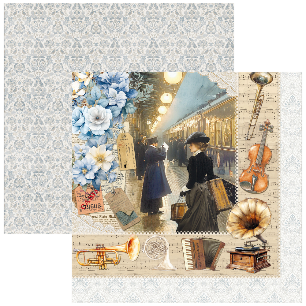 Ciao Bella Papercrafting Eastern Journey 12x12 Inch Patterns Pad (CBT096)