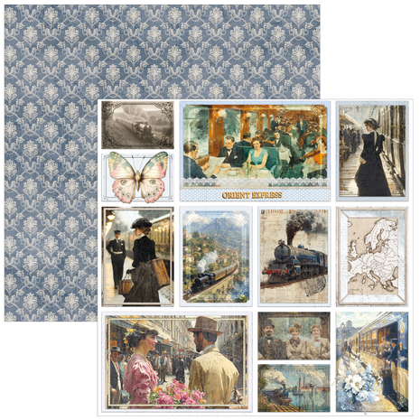 Ciao Bella Papercrafting Eastern Journey 12x12 Inch Patterns Pad (CBT096)
