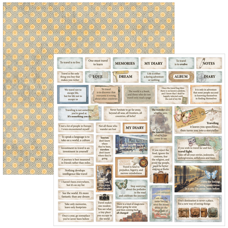 Ciao Bella Papercrafting Eastern Journey 12x12 Inch Patterns Pad (CBT096)