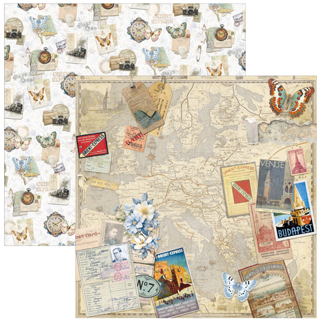 Ciao Bella Papercrafting Eastern Journey 12x12 Inch Patterns Pad (CBT096)