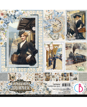 Ciao Bella Papercrafting Eastern Journey 12x12 Inch Paper Pad (CBPM096)