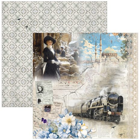 Ciao Bella Papercrafting Eastern Journey 12x12 Inch Paper Pad (CBPM096)