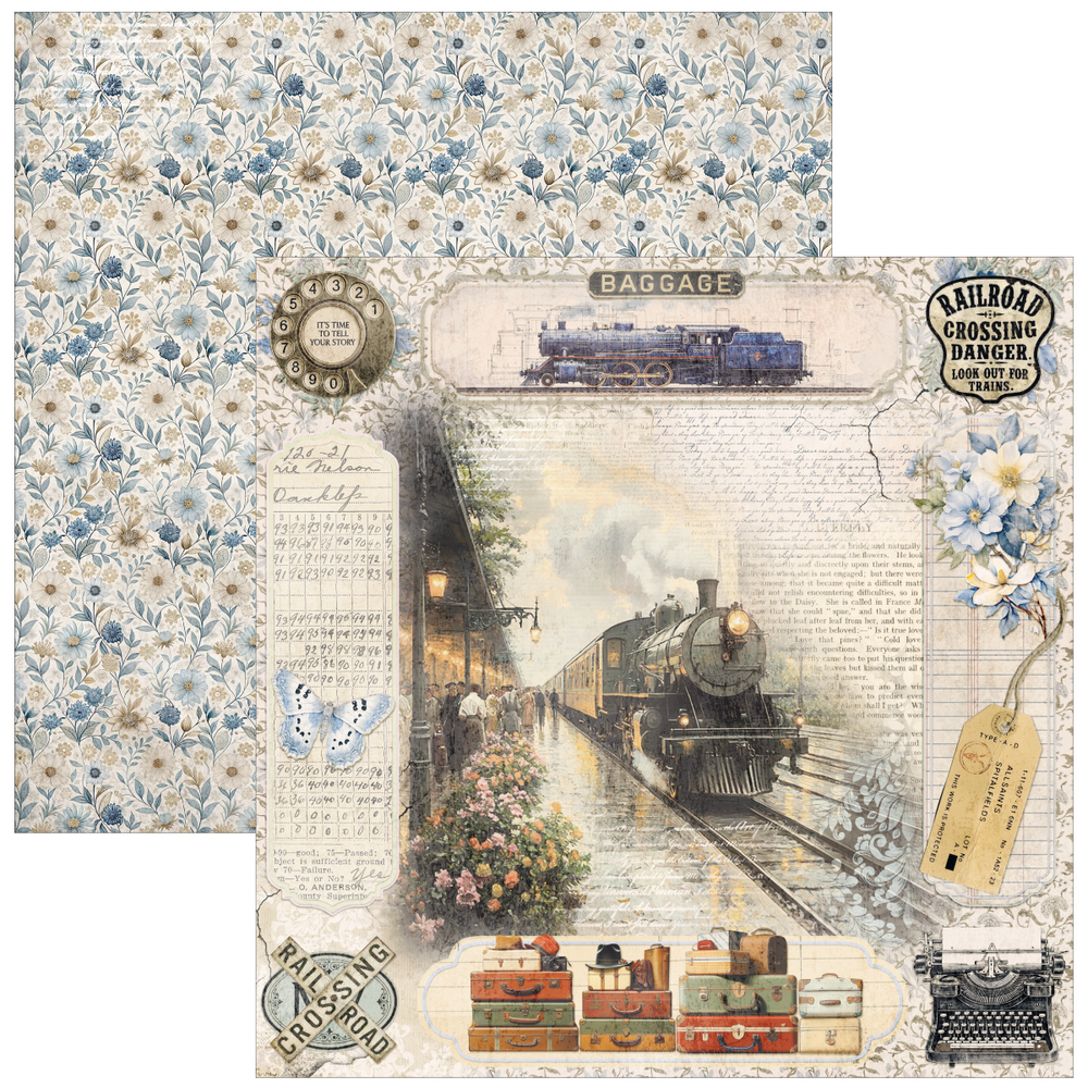 Ciao Bella Papercrafting Eastern Journey 12x12 Inch Paper Pad (CBPM096)