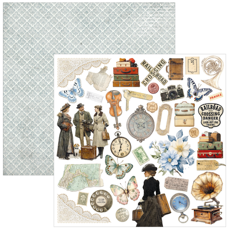 Ciao Bella Papercrafting Eastern Journey 12x12 Inch Paper Pad (CBPM096)