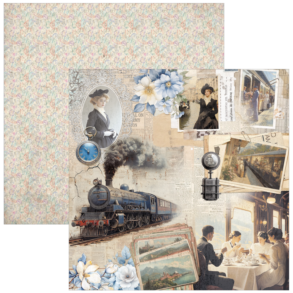 Ciao Bella Papercrafting Eastern Journey 12x12 Inch Paper Pad (CBPM096)