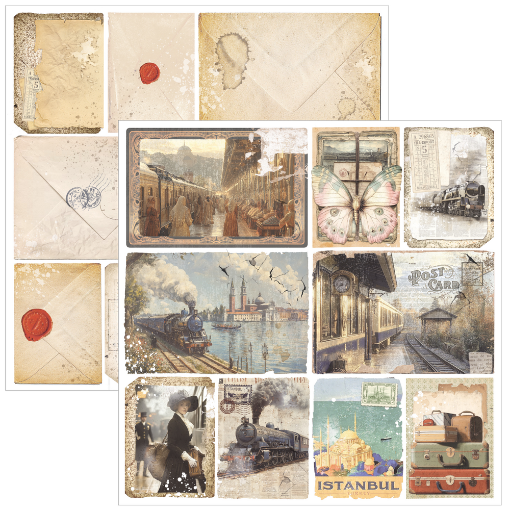 Ciao Bella Papercrafting Eastern Journey 12x12 Inch Paper Pad (CBPM096)