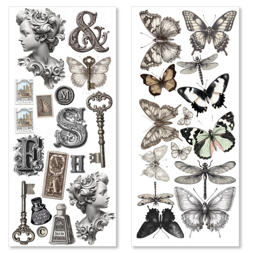 Ciao Bella Papercrafting Typographic Art Stickers (CBI014)