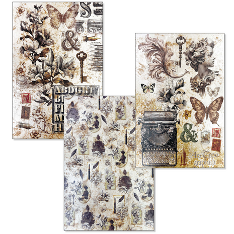 Ciao Bella Papercrafting Typographic A4 Deluxe Paper & Vellum Dual Pack (CBX008)
