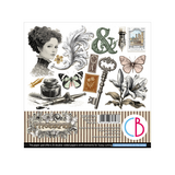 Ciao Bella Papercrafting PRE-ORDER Typographic 6x6 Inch Paper Pad (CBQE095)