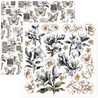 Ciao Bella Papercrafting Typographic 6x6 Inch Paper Pad (CBQE095)