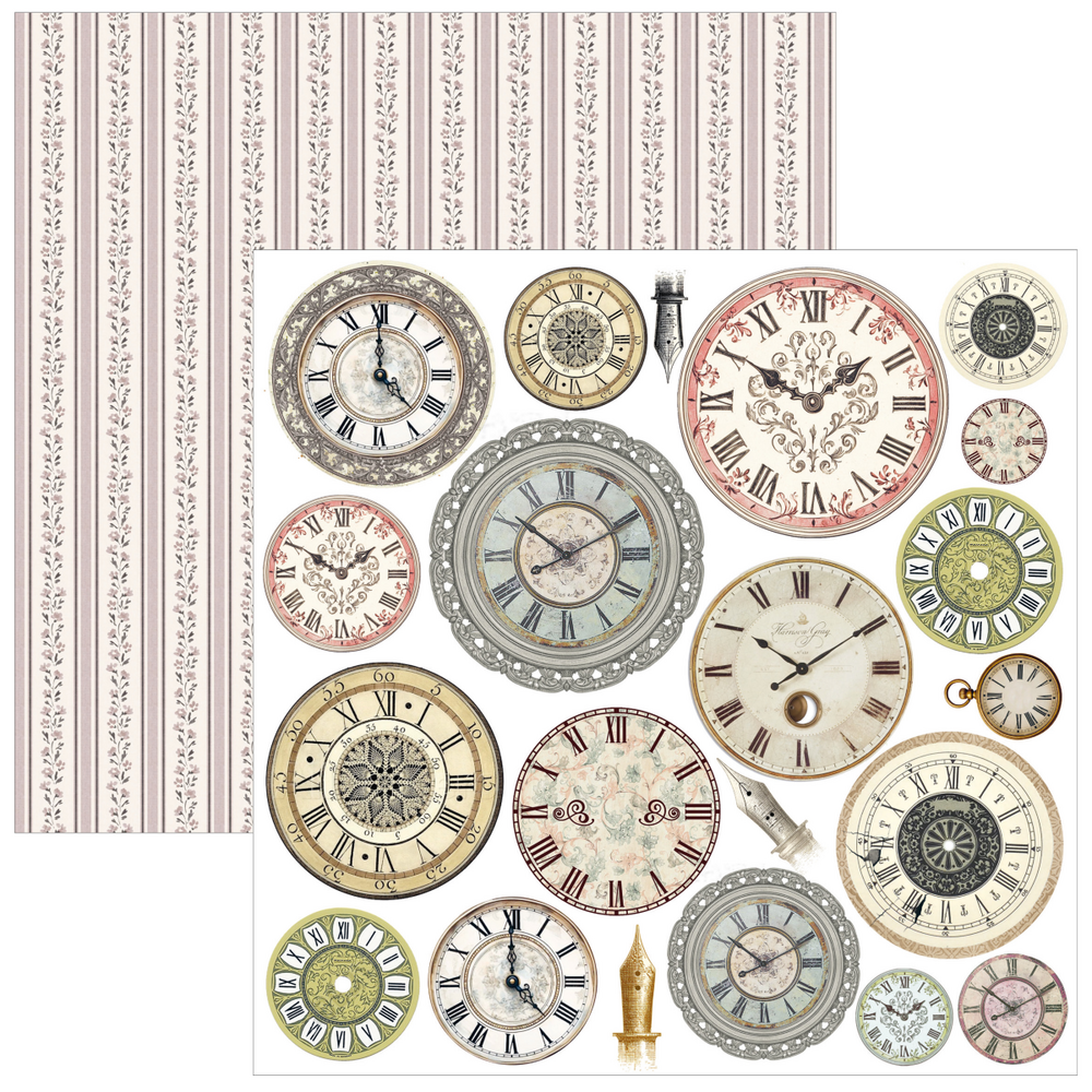 Ciao Bella Papercrafting Typographic 6x6 Inch Paper Pad (CBQE095)