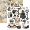 Ciao Bella Papercrafting Typographic 6x6 Inch Paper Pad (CBQE095)