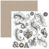 Ciao Bella Papercrafting Typographic 6x6 Inch Paper Pad (CBQE095)