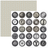 Ciao Bella Papercrafting Typographic 6x6 Inch Paper Pad (CBQE095)