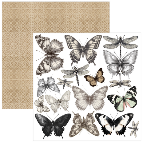 Ciao Bella Papercrafting Typographic 6x6 Inch Paper Pad (CBQE095)