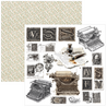 Ciao Bella Papercrafting Typographic 6x6 Inch Paper Pad (CBQE095)