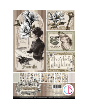 Ciao Bella Papercrafting Typographic A4 Creative Pad (CBCL095)