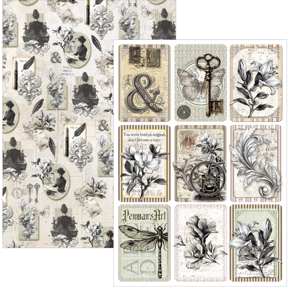 Ciao Bella Papercrafting Typographic A4 Creative Pad (CBCL095)